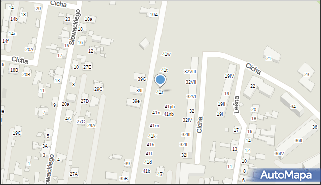 Piekary Śląskie, Papieża Jana Pawła II, 41r, mapa Piekary Śląskie