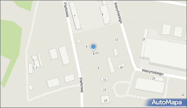 Piekary Śląskie, Parkowa, 4, mapa Piekary Śląskie