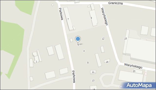 Piekary Śląskie, Parkowa, 5, mapa Piekary Śląskie