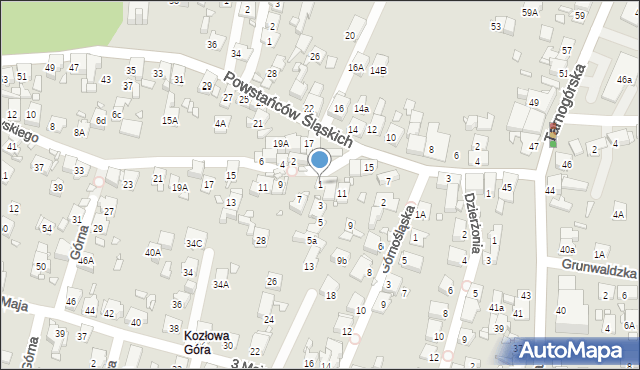 Piekary Śląskie, Paderewskiego Ignacego Jana, 1, mapa Piekary Śląskie