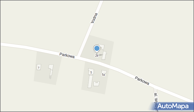 Pigża, Parkowa, 24, mapa Pigża