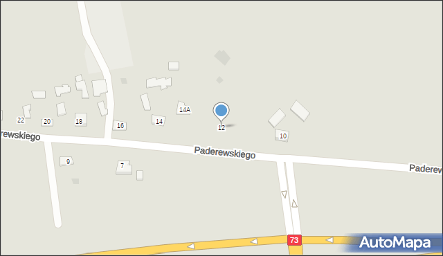Pilzno, Paderewskiego Ignacego Jana, 12, mapa Pilzno