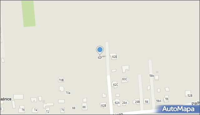 Pilzno, Paderewskiego Ignacego Jana, 62f, mapa Pilzno