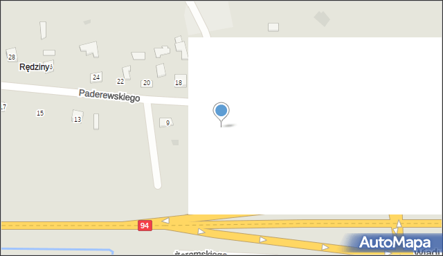 Pilzno, Paderewskiego Ignacego Jana, 7, mapa Pilzno