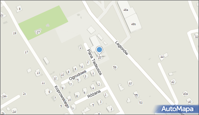 Pilzno, Pana Tadeusza, 10, mapa Pilzno