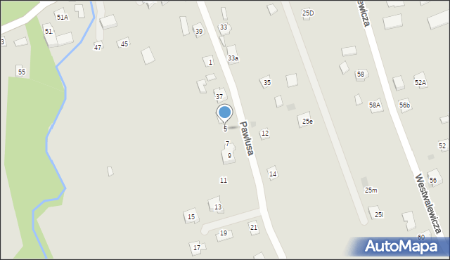 Pilzno, Pawlusa Zygmunta, 5, mapa Pilzno