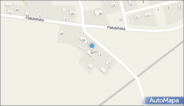 Pinczyn, Pałubińska, 2a, mapa Pinczyn