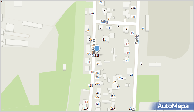 Piotrków Trybunalski, Parafialna, 32B, mapa Piotrków Trybunalski