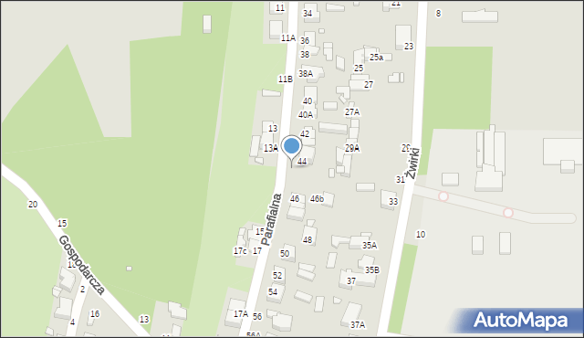 Piotrków Trybunalski, Parafialna, 44A, mapa Piotrków Trybunalski