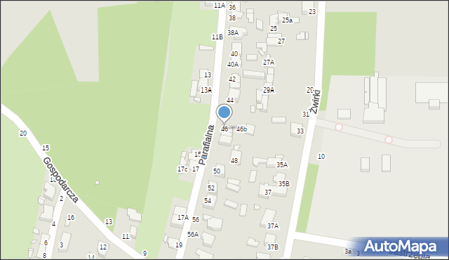 Piotrków Trybunalski, Parafialna, 46, mapa Piotrków Trybunalski