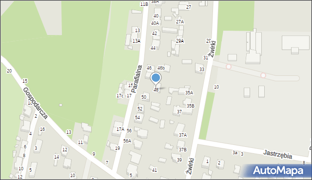 Piotrków Trybunalski, Parafialna, 48, mapa Piotrków Trybunalski