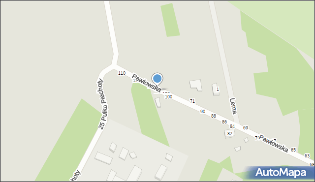 Piotrków Trybunalski, Pawłowska, 104, mapa Piotrków Trybunalski