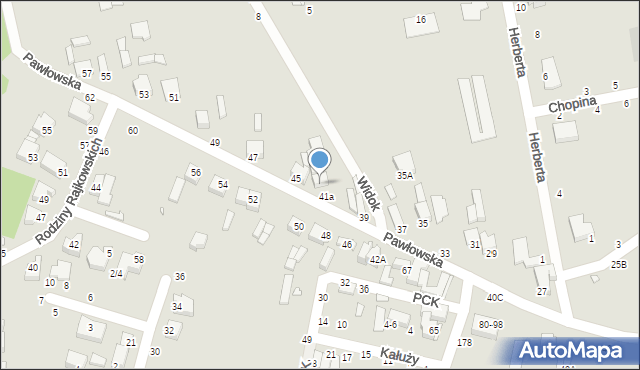 Piotrków Trybunalski, Pawłowska, 43, mapa Piotrków Trybunalski