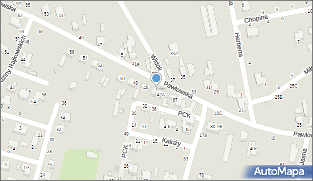 Piotrków Trybunalski, Pawłowska, 44, mapa Piotrków Trybunalski