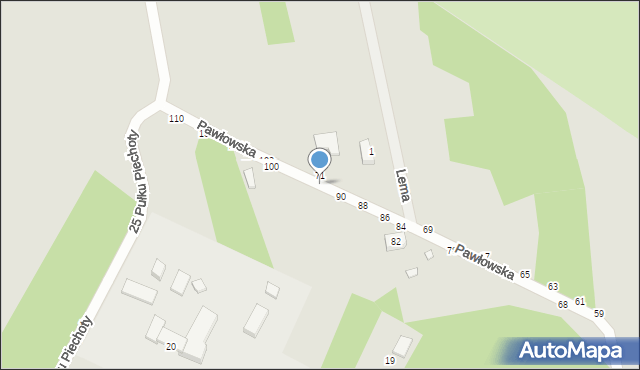 Piotrków Trybunalski, Pawłowska, 94, mapa Piotrków Trybunalski