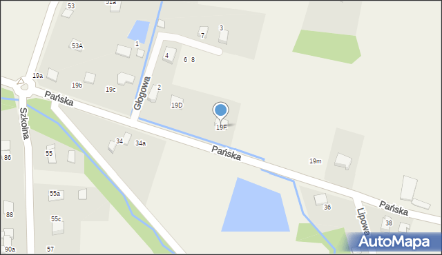 Pisarzowice, Pańska, 19F, mapa Pisarzowice