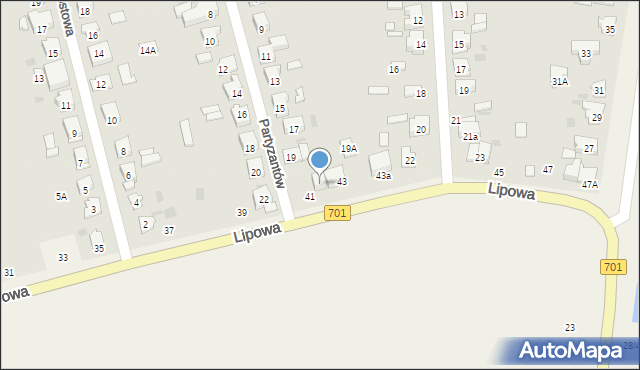 Płochocin, Partyzantów, 21, mapa Płochocin