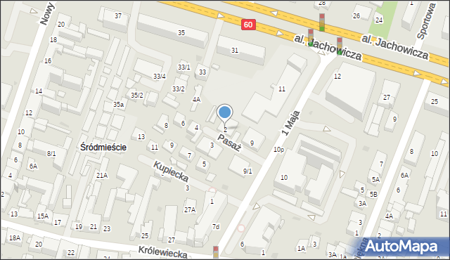 Płock, Pasaż, 2, mapa Płock