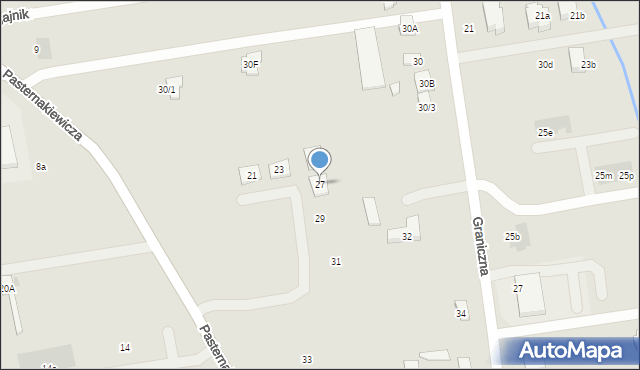 Płock, Pasternakiewicza Jana, ppłk., 27, mapa Płock