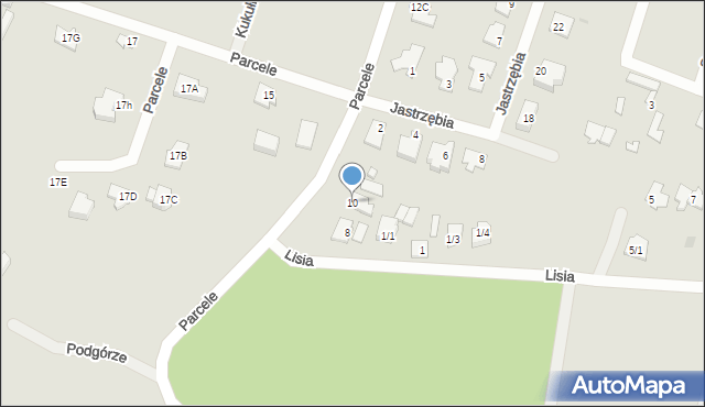 Płock, Parcele, 10, mapa Płock