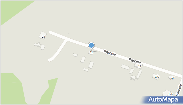 Płock, Parcele, 21, mapa Płock