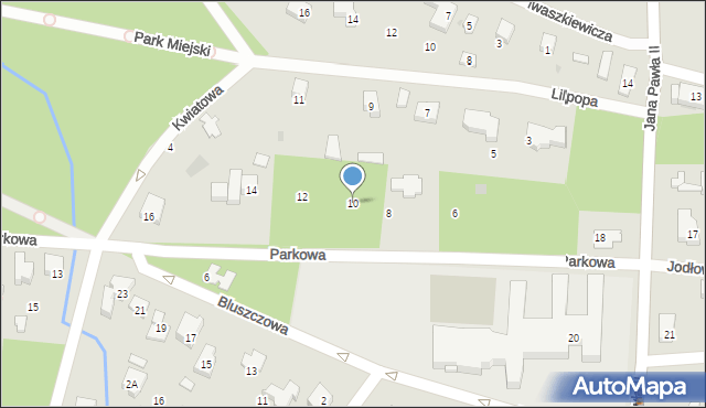 Podkowa Leśna, Parkowa, 10, mapa Podkowa Leśna
