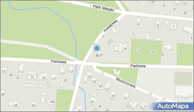Podkowa Leśna, Parkowa, 16, mapa Podkowa Leśna
