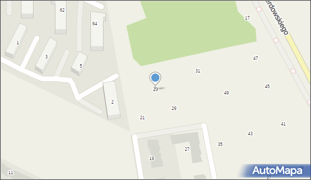 Pogórze, Paderewskiego Ignacego Jana, 23, mapa Pogórze