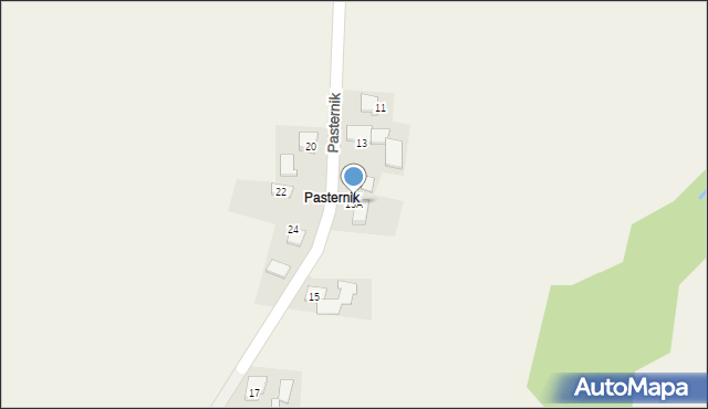Polanka Wielka, Pasternik, 13A, mapa Polanka Wielka