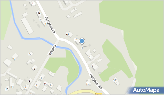 Polanów, Partyzancka, 8, mapa Polanów