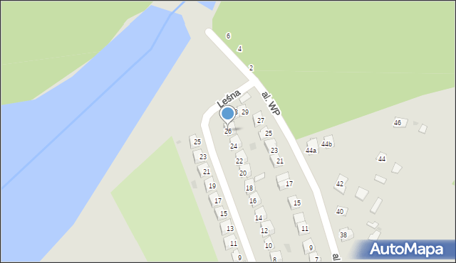 Poniatowa, Partyzantów, 26, mapa Poniatowa