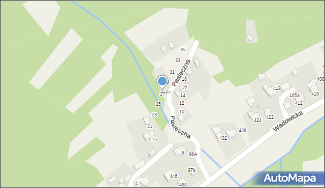 Ponikiew, Pasieczna, 27, mapa Ponikiew