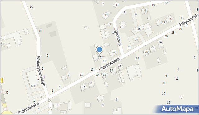 Popów, Pajęczańska, 15, mapa Popów