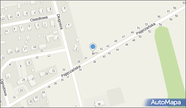 Popów, Pajęczańska, 39, mapa Popów