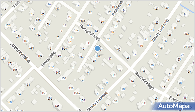 Poznań, Pajzderskiego Nikodema, 10a, mapa Poznania
