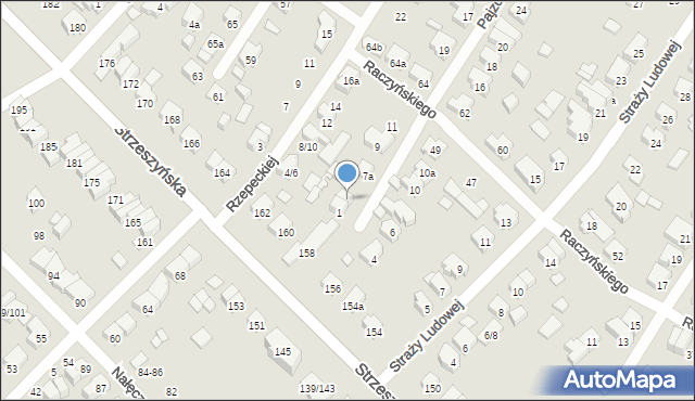 Poznań, Pajzderskiego Nikodema, 1a, mapa Poznania