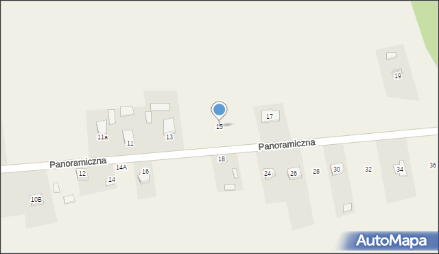 Promnik, Panoramiczna, 15, mapa Promnik