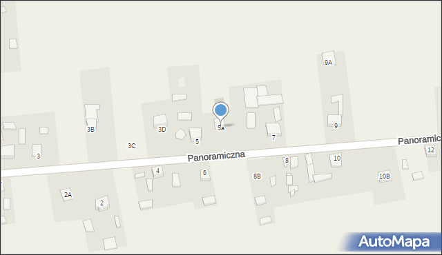 Promnik, Panoramiczna, 5a, mapa Promnik