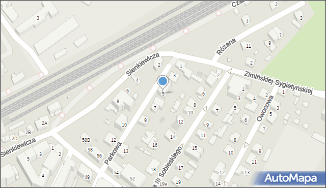 Pruszków, Parkowa, 5, mapa Pruszków