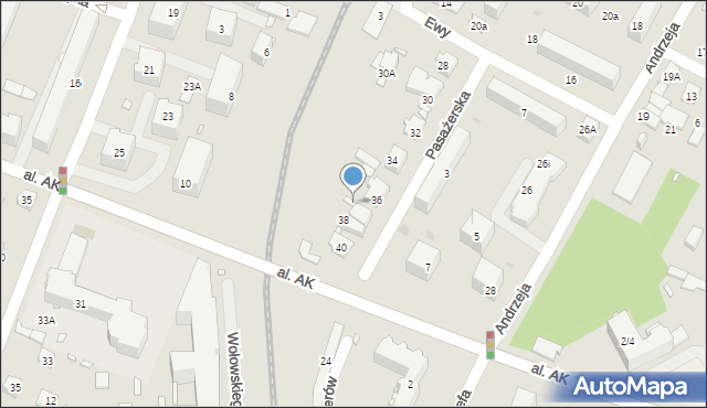 Pruszków, Pasażerska, 38A, mapa Pruszków