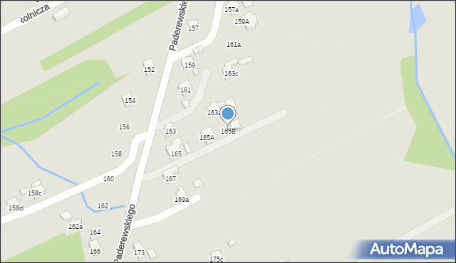 Pszów, Paderewskiego Ignacego Jana, 165B, mapa Pszów