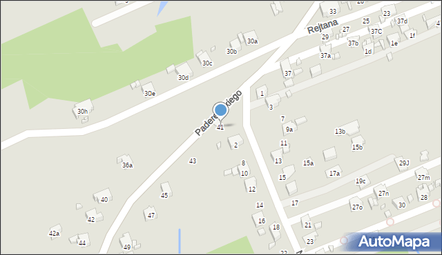 Pszów, Paderewskiego Ignacego Jana, 41, mapa Pszów