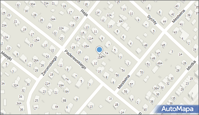 Puck, Paderewskiego Ignacego Jana, 12A, mapa Puck