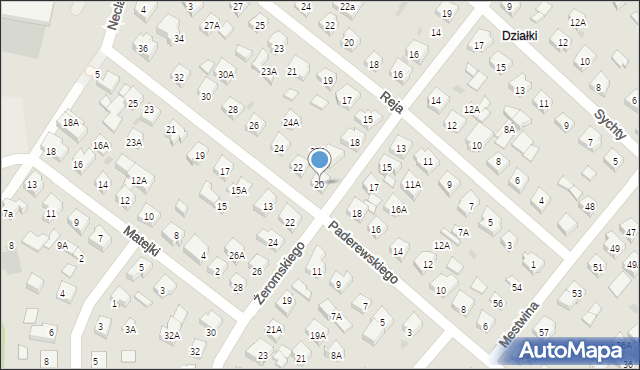 Puck, Paderewskiego Ignacego Jana, 20, mapa Puck