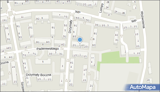 Pyskowice, Paderewskiego Ignacego Jana, 2/2, mapa Pyskowice