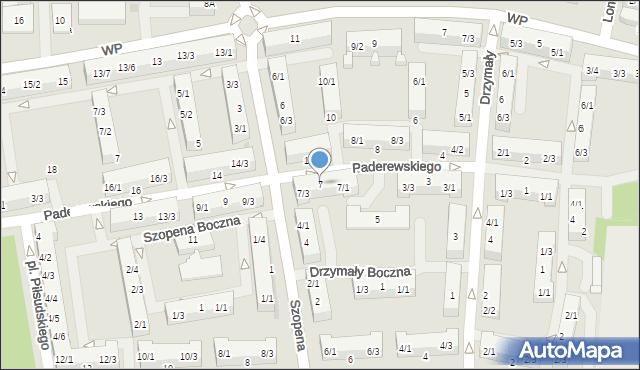 Pyskowice, Paderewskiego Ignacego Jana, 7, mapa Pyskowice