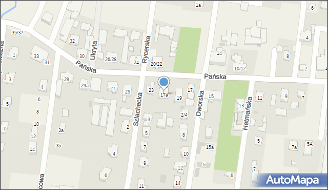 Rąbień, Pańska, 17a, mapa Rąbień