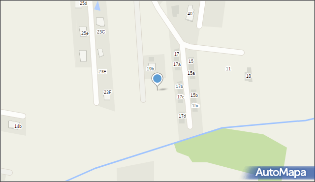 Rąbień AB, Pawia, 19c, mapa Rąbień AB