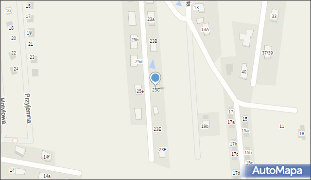 Rąbień AB, Pawia, 23C, mapa Rąbień AB