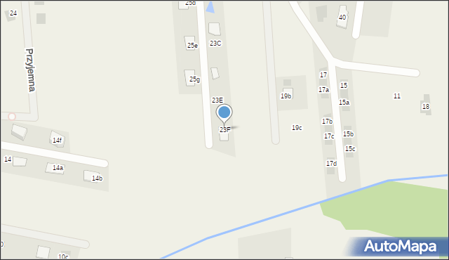 Rąbień AB, Pawia, 23F, mapa Rąbień AB